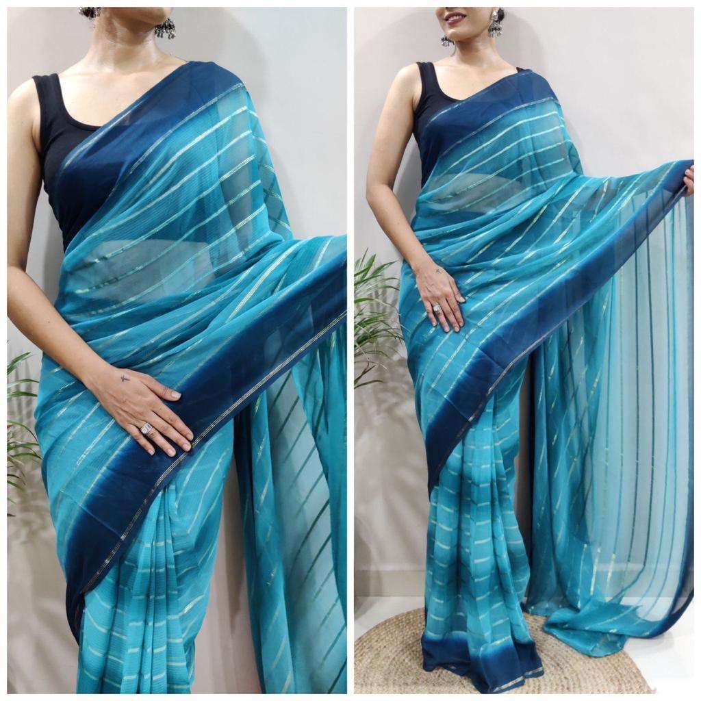 SC 209 BY ASLIWHOLESALE DESIGNER SOFT GEORGETTE PRINTED READY TO WEAR SAREES