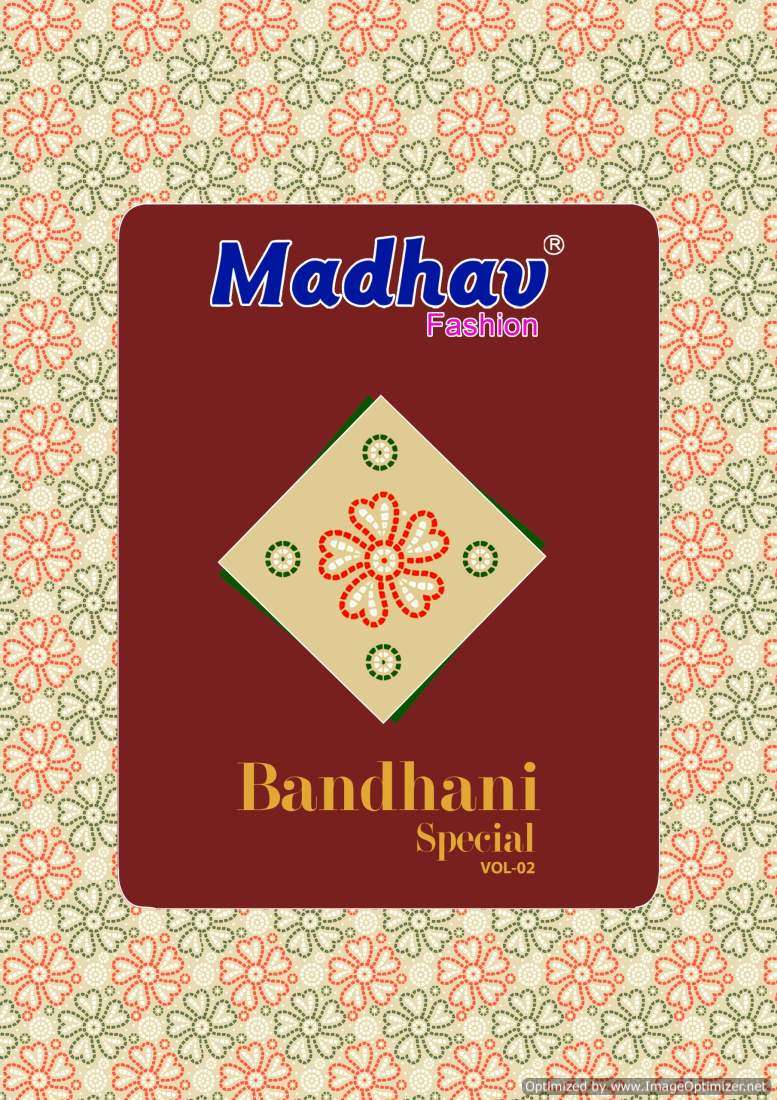 BANDHANI SPECIAL VOL-2 BY MADHAV FASHION 1001 TO 1010 SERIES COTTON DRESSES