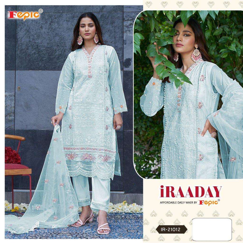 IRAADAY COLOURS BY FEPIC DESIGNER ORGANZA HEAVY EMBROIDERED PAKISTANI DRESSES