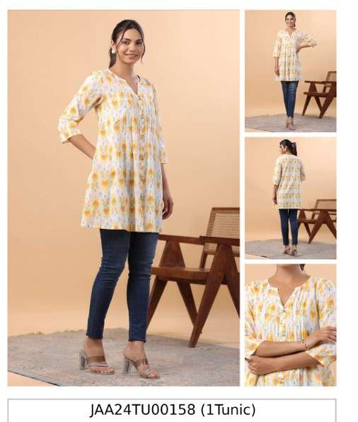 JAA-158 HIT DESIGN BY EXE FASHION DESIGNER FACNY COTTON PRINTED TOPS