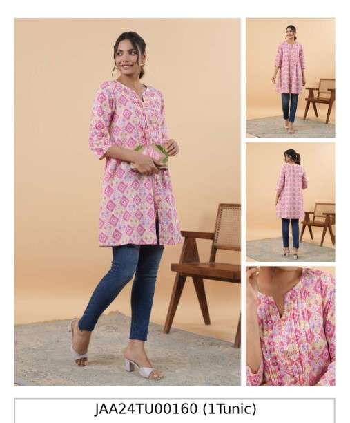 JAA-160 HIT DESIGN BY EXE FASHION DESIGNER FACNY COTTON PRINTED TOPS
