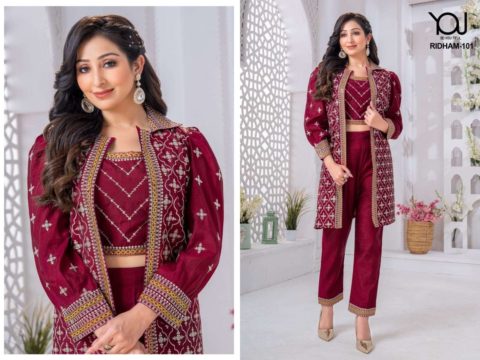 RIDHAM BY YOU FANCY DESIGNER PARTY WEAR CO-ORD SET 