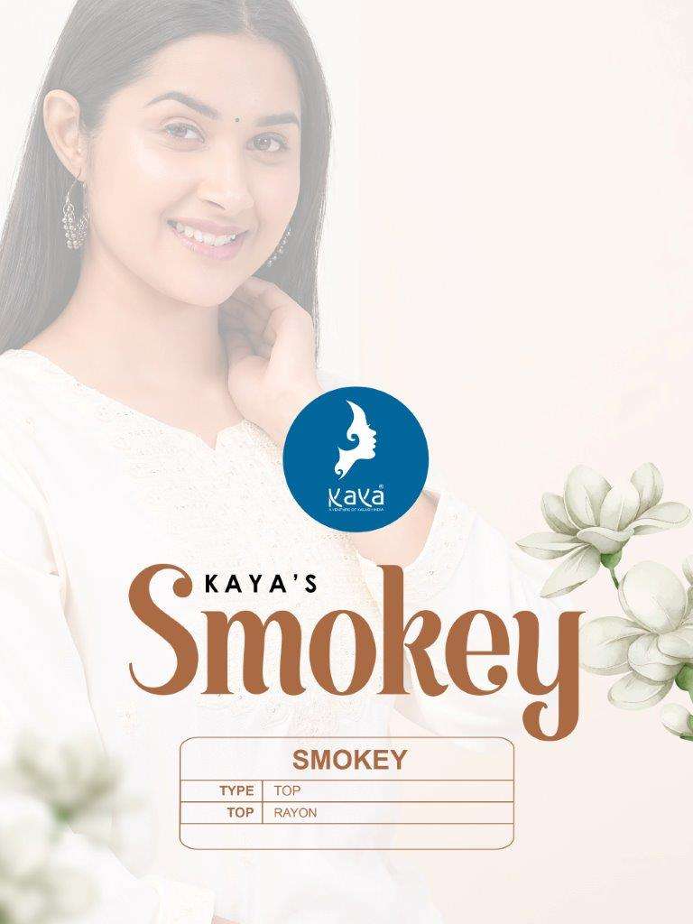 SMOKEY BY KAYA 01 TO 08 SERIES DESIGNER RAYON STICTHED PRINTED DRESSES