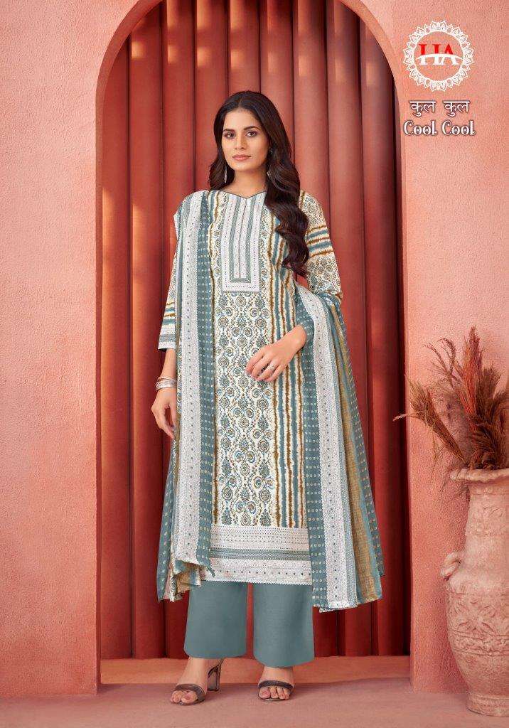 COOL COOL BY HARSHIT FASHION HUB 1535-001 TO 1535-008 SERIES COTTON DRESSES
