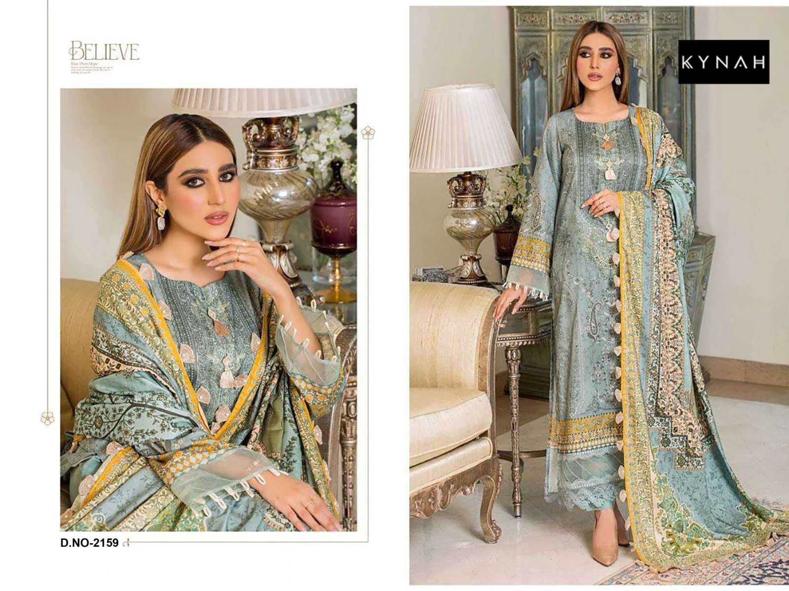 KYNAH 2169 BY ASLIWHOLESALE HEAVY COTTON PRINT EMBROIDERY DRESSES