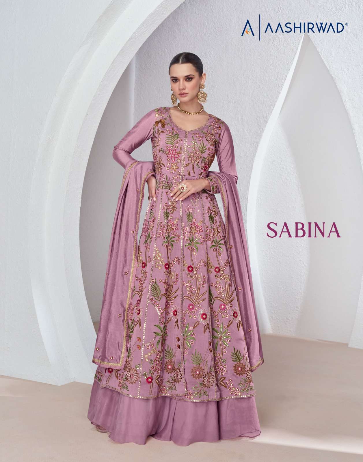 SABINA BY AASHIRWAD CREATION 9948 TO 9950 SERIES DESIGNER PREMIUM SILK DRESSES