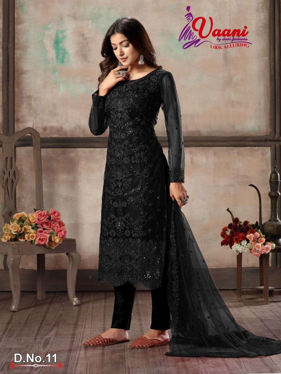 VAANI VOL 1 BY TWISHA 11 TO 18 SERIES EMBROIDERED NET DRESSES