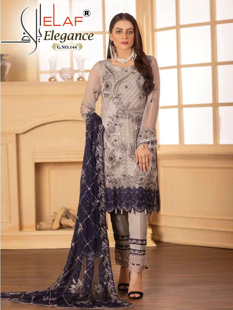 Embroidered dresses deals pakistani 2018