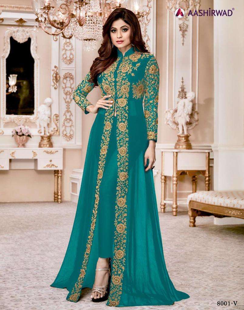 8000 COLORS BY AASHIRWAD CREATION DESIGNER DRESSES