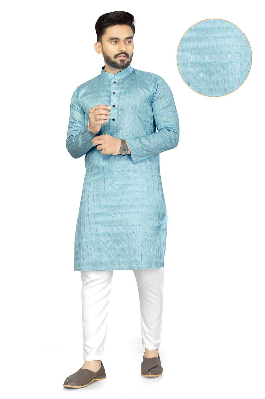 Wedding Wear Men Punjabi Kurta Pajama 2022 Stylish Design In Silk ...