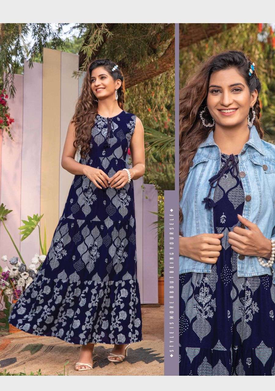 OM SAI LATEST CREATION Slub Rayon Fully Stitched Anarkali Kurti for Women &  Girls on Jeans Palazzo or Skirt (Plus Size Upto 2XL)(Light  Grey&Blue,XX-Large) : Amazon.in: Fashion