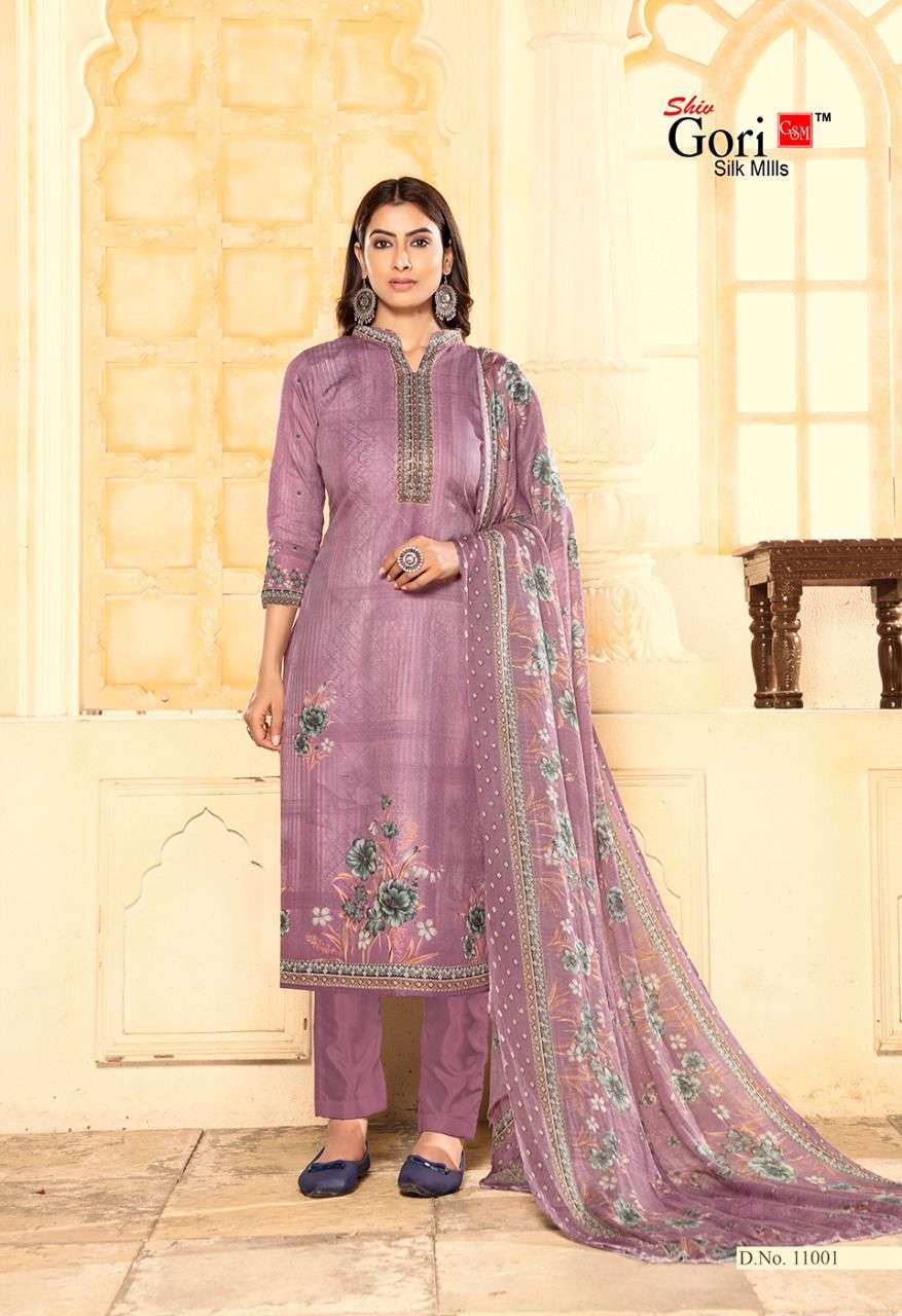 Banarasee/Banarasi Salwar Kameez Cotton Silk Resham Woven With Buti De