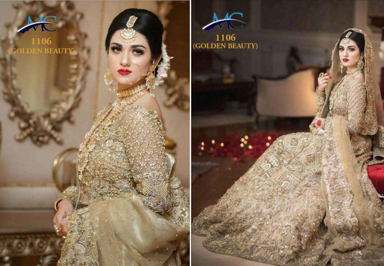 MC-1116 QUEEN BY MANSI CREATION 9000 VELVET DESIGNER BRIDAL LEHENGA