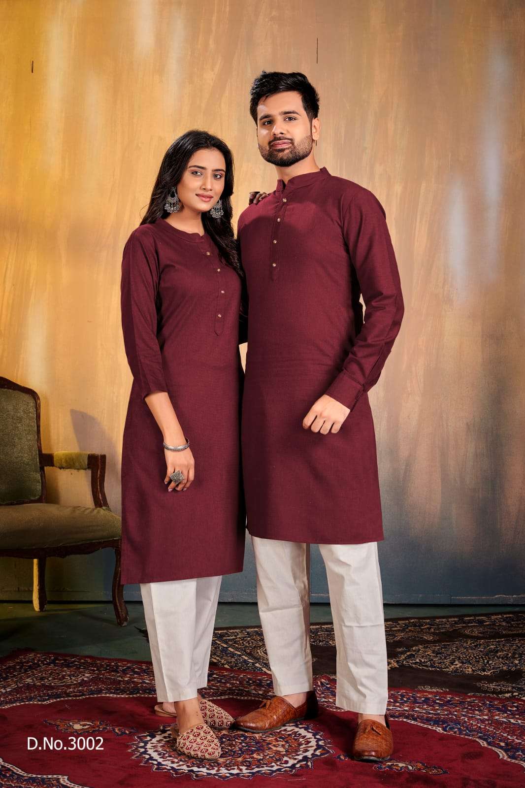 Royal Couple Combo Of Kurta And Kurti With Pants ||Latest outfit's for  couple# matching dresses 2021 - YouTube