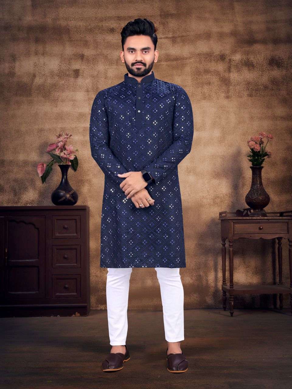 Navy Color Kurta Pajama For Eid #‎rajwadi #menswear #mensfashion #suit  #‎FeelRoyal ‪#‎Mensku… | Fashion suits for men, Gents kurta design,  Designer suits for men‬