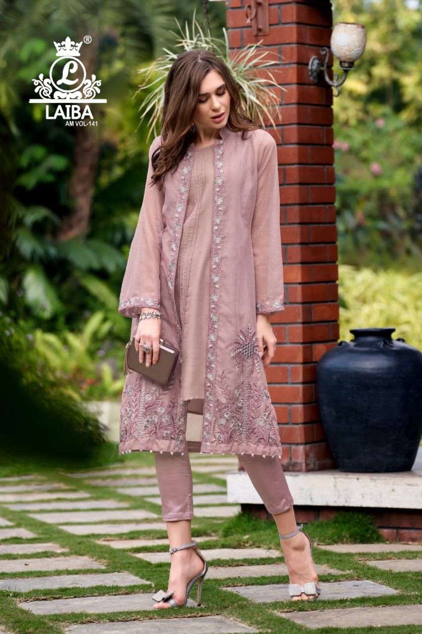 ARZOIE BY M&M BRAND GEORGETTE PARTY WEAR HAND WORK KURTI WITH PANT AND  JACKET WHOLESALER AND DEALER