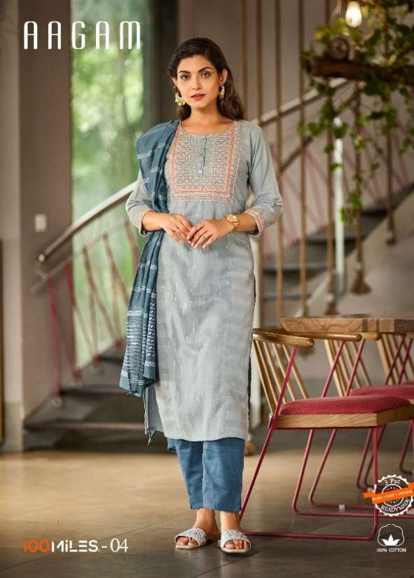 Cotton Salwar Suit with kashmir aari and zari embroidery, Indian Salwar  Suits | eBay