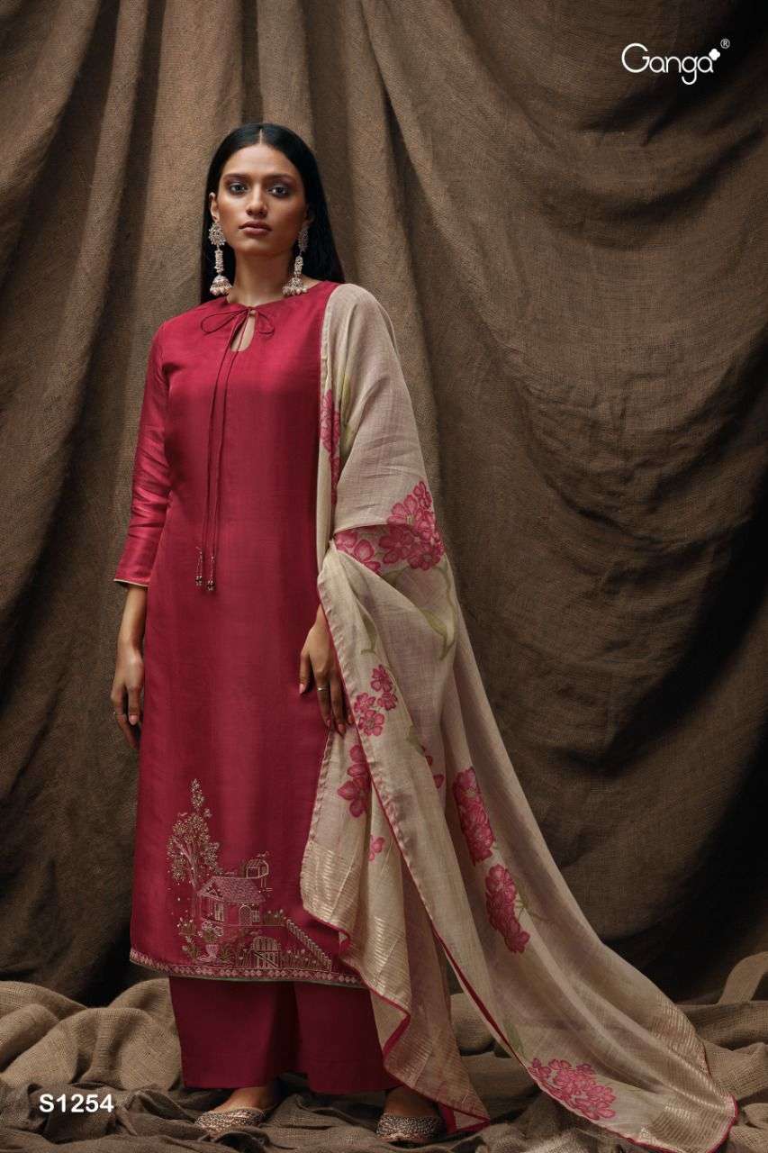 ganga arshia 1271 series designer exclusive pashmina dobby salwar suits  online wholesaler surat