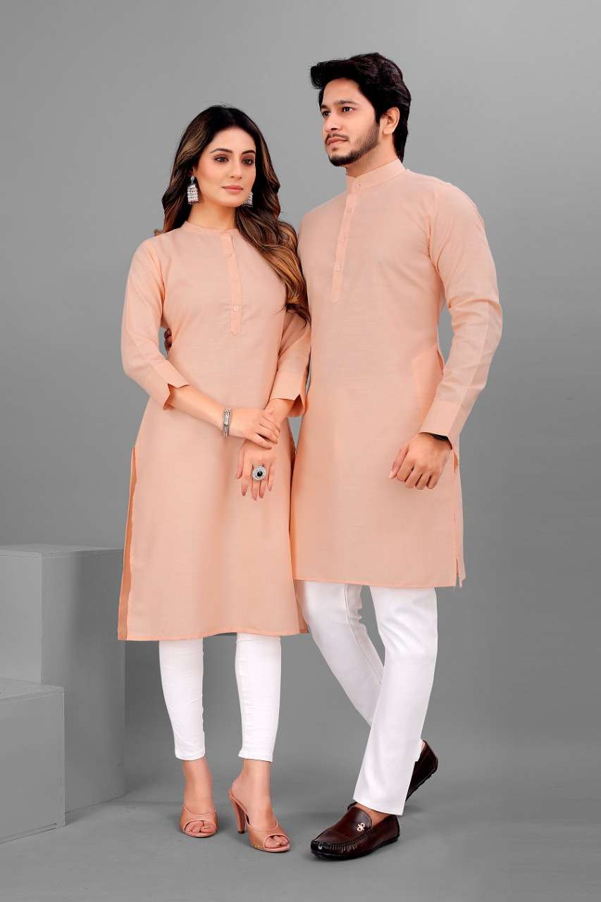 Buy Zarkle Men And Women Green Foil Print Pure Cotton Couple Kurta Kurti  Set (Men-Xxl And Women-Xxl) Online at Best Prices in India - JioMart.