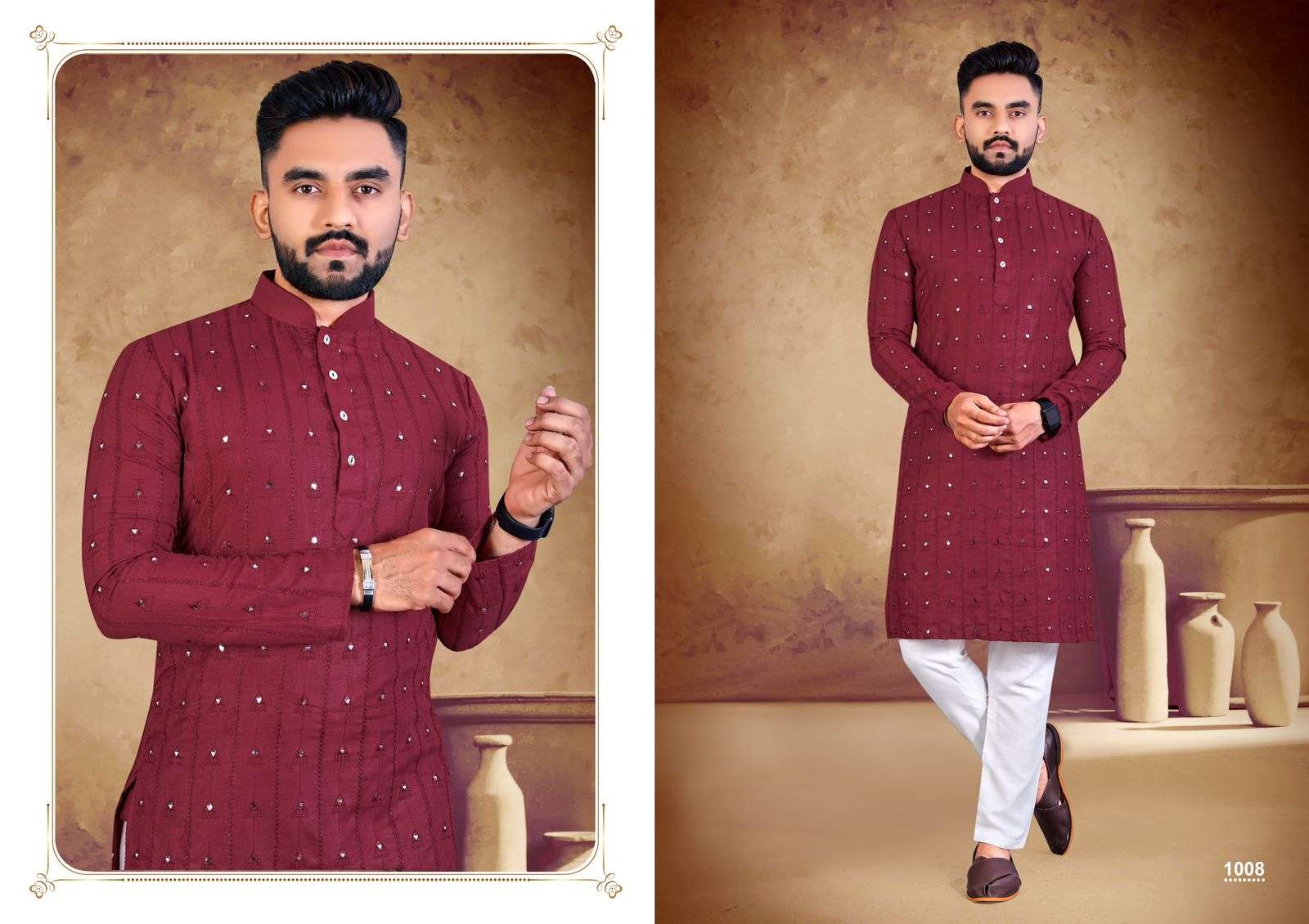 REGAL STYLE VOL 3 BY ASLIWHOLESALE HEAVY COTTON MENS KURTA PAJAMA