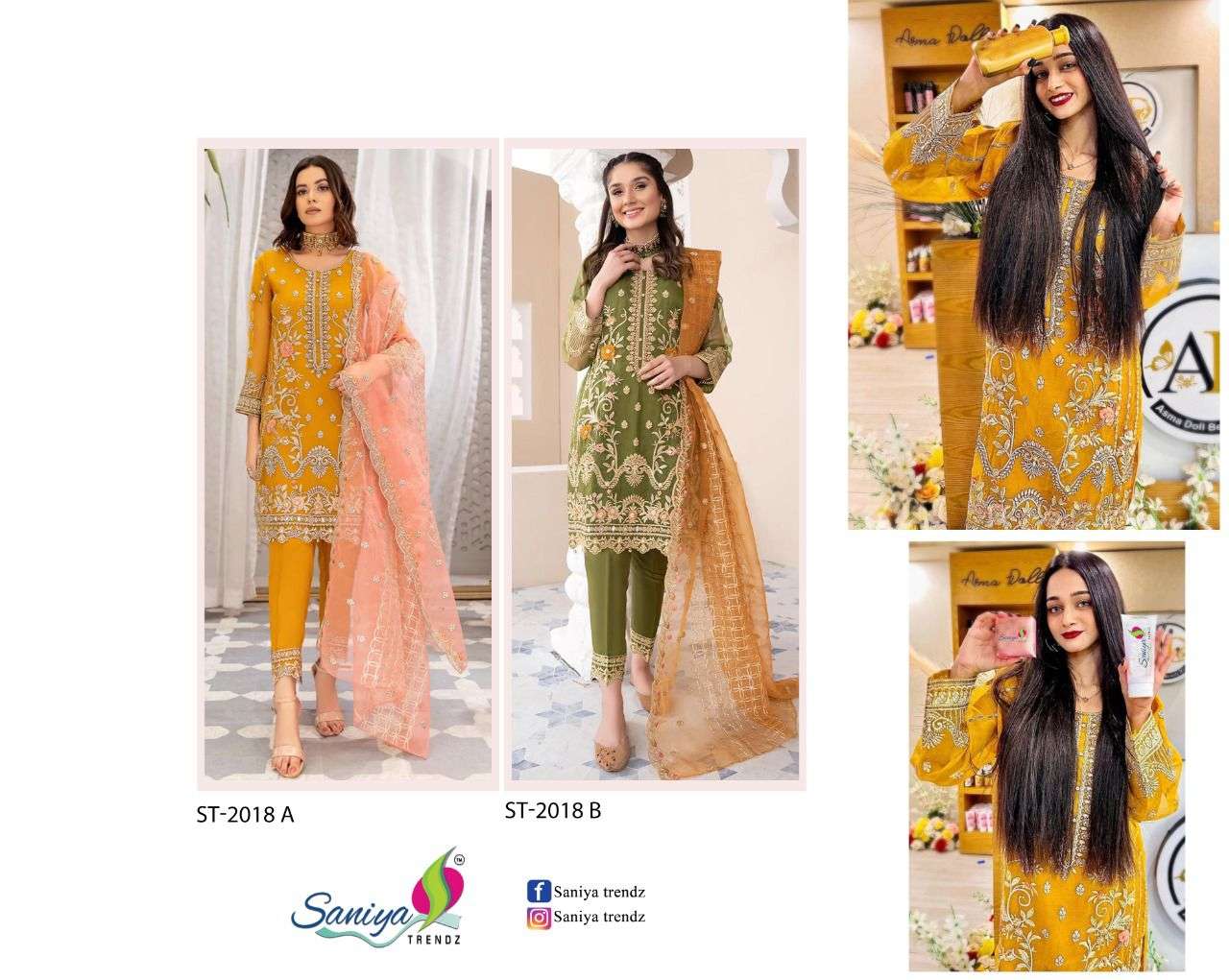 Pakistani organza dresses 2018 online