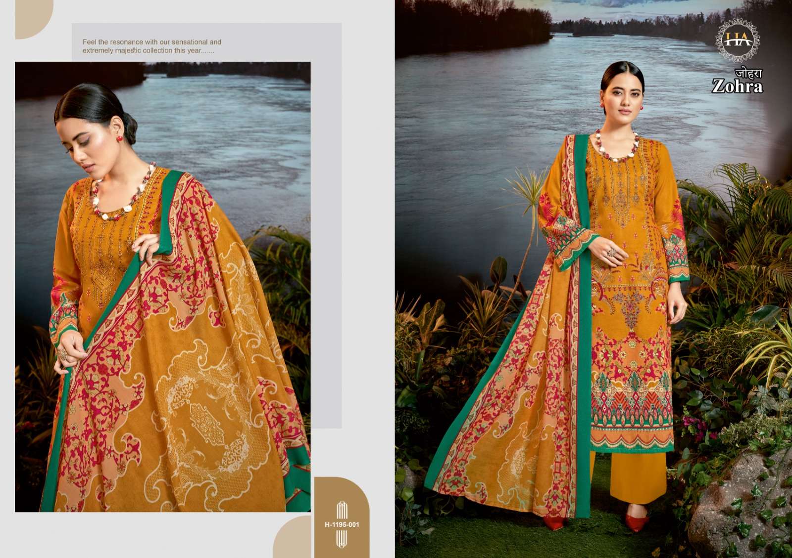 ZOHRA BY ALOK SUITS 1095 001 TO 1095 008 SERIES COTTON EMBROIDERY DRESSES