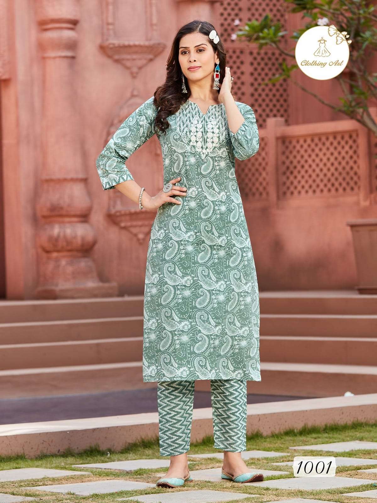 Buy Designer Kurti Patola Print Embroidered Cotton Kurti With Pant and  Dupatta Set, Jaipuri Style Lace Work Kurti With Pant Set, Gift for Her,  Online in India - Etsy