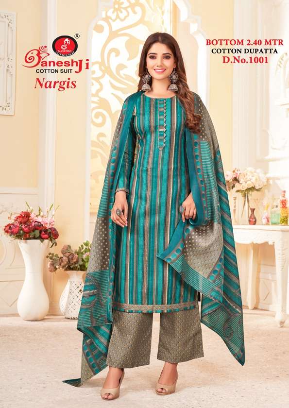 Ganpati cotton suit on sale