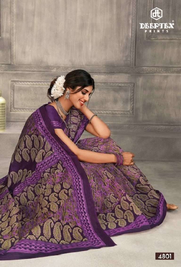 MOTHER INDIA VOL 48 BY DEEPTEX 4801 TO 4830 SERIES COTTON PRINT SAREES