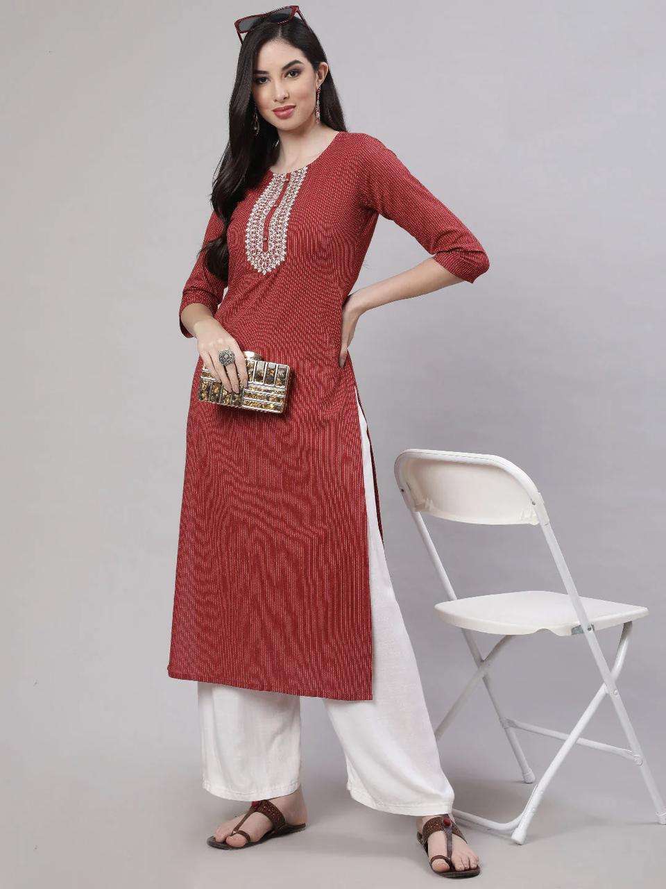 Buy Poonam White Fancy Kurti Pant With Dupatta Collection