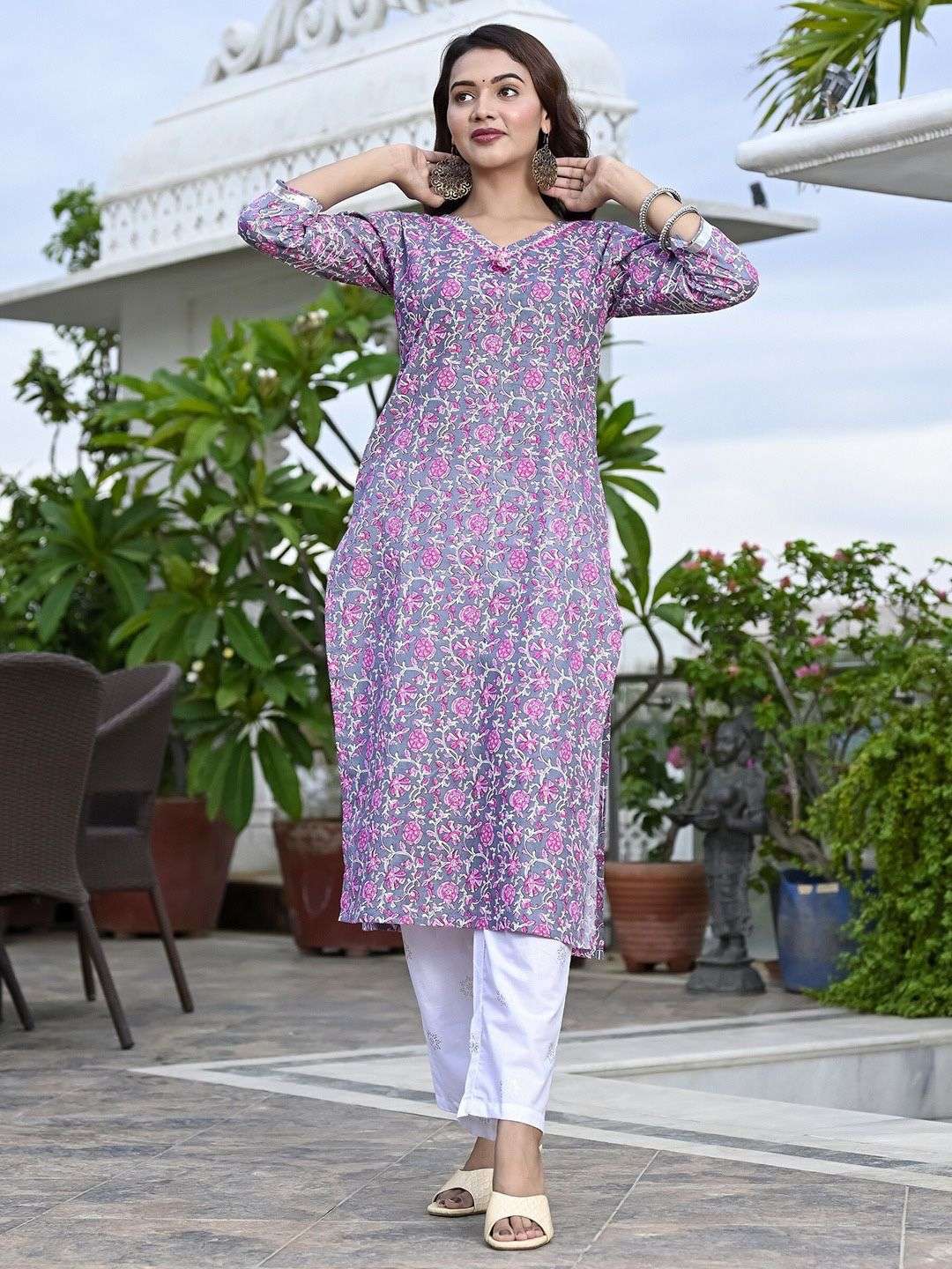 Indira 23137 Printed Cotton Kurti Catalog Wholesaler