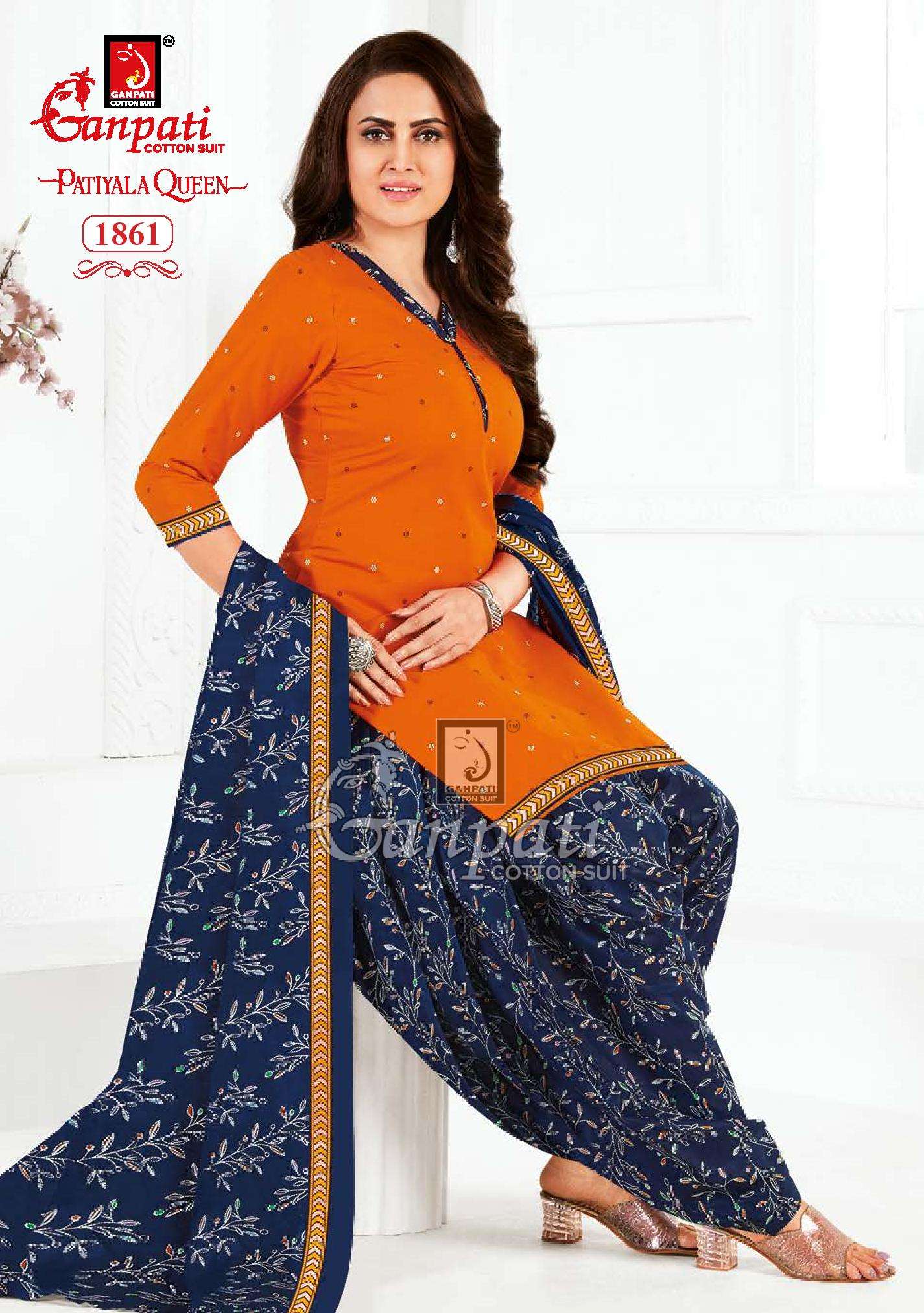 PATIYALA QUEEN VOL 7 BY GANPATI COTTON SUIT DESIGNER COTON DRESSES