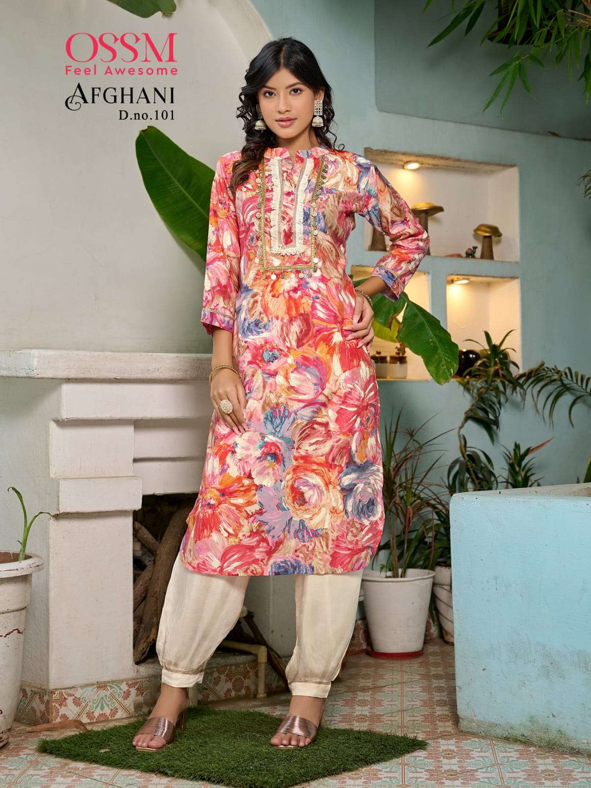 WOMENS AFGHANI SUIT WITH PANT