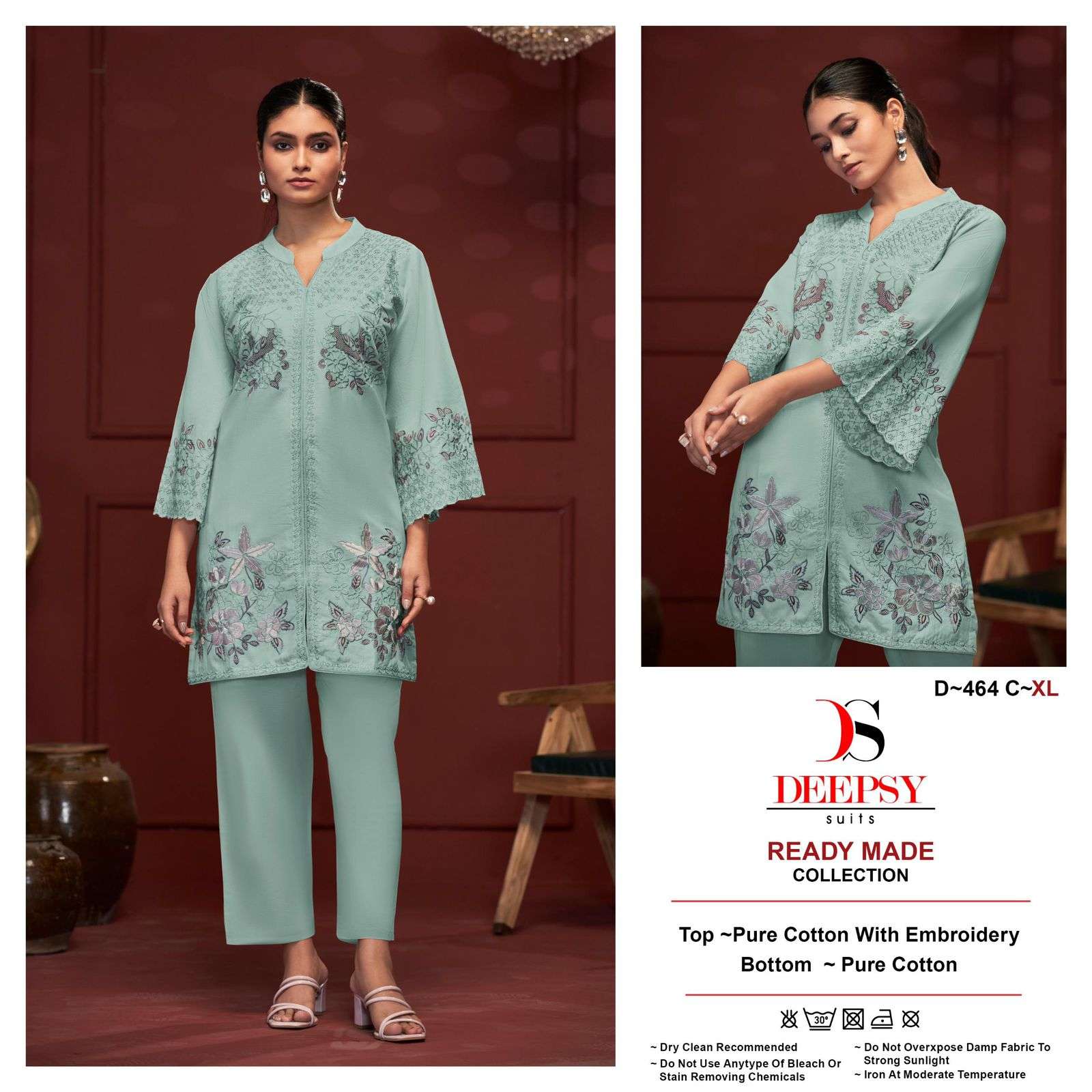 D 464 COLOURS BY DEEPSY SUITS HEAVY COTTON EMBROIDERY PAKISTANI DRESSES