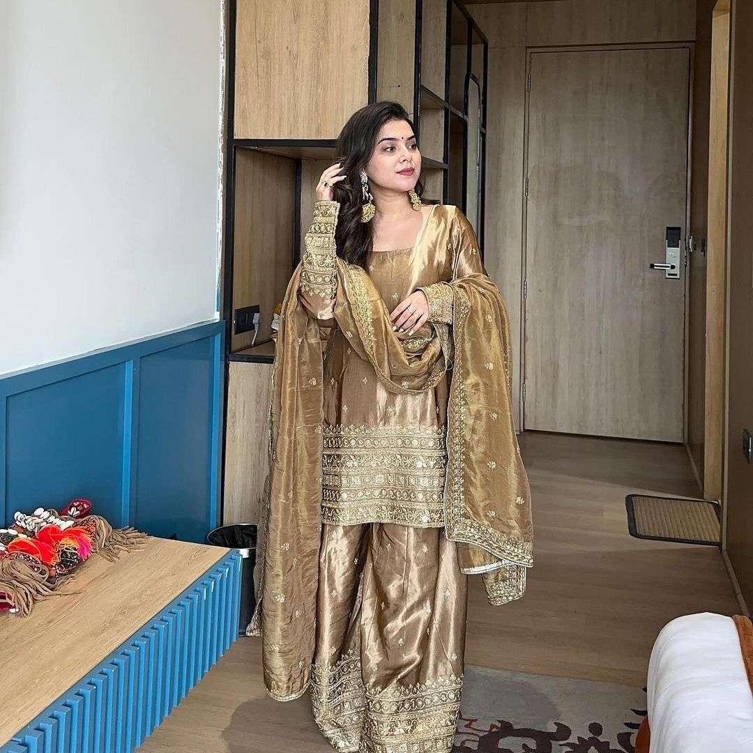 Satin punjabi dress hotsell