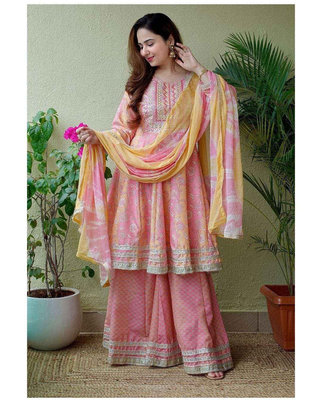 stylish frock gown