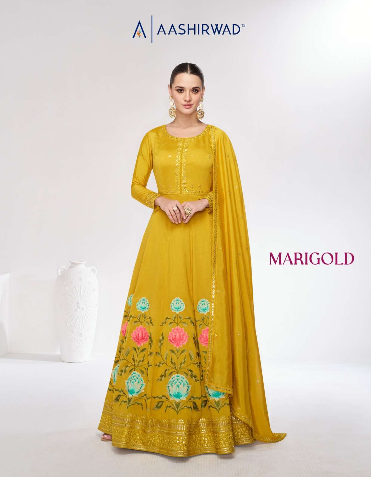 MARIGOLD BY AASHIRWAD CREATION 9978 TO 9979 SERIES PREMIUM SILK DRESSES
