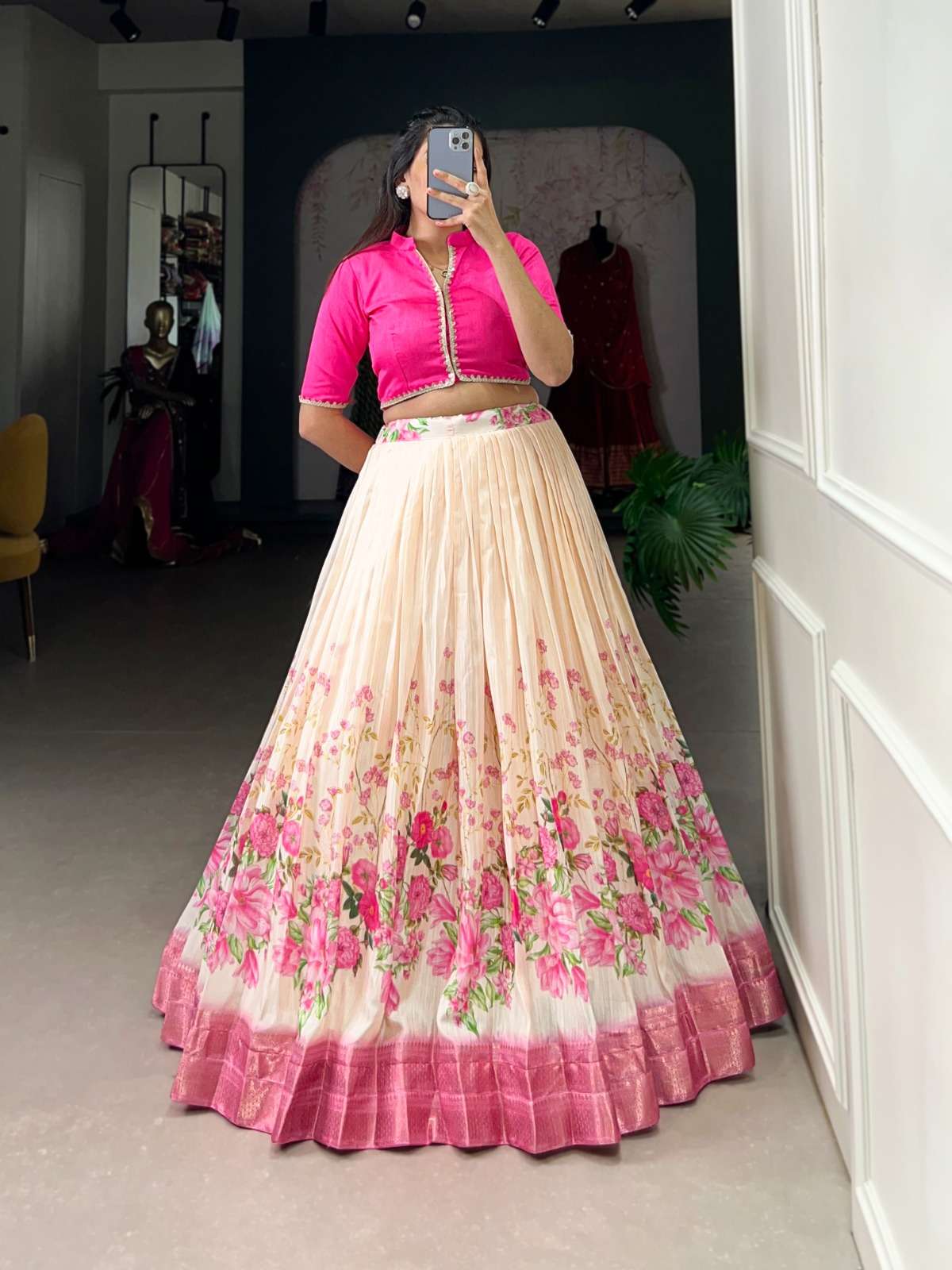 1130 COLOUR BY ASLIWHOLESALE DESIGNER FANCY COTTON SILK PRINTED LEHENGAS