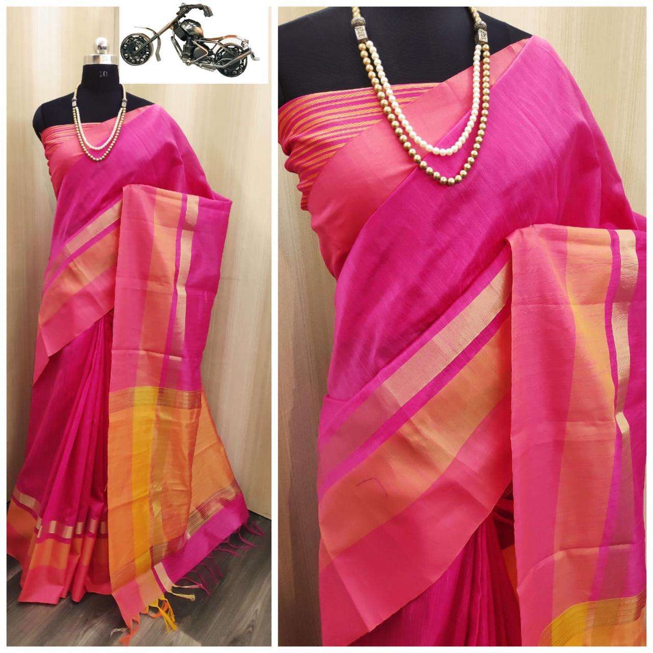 KHADI BY ASLIWHOLESALE DESIGNER PURE SILK PRINTED SAREES- 00230