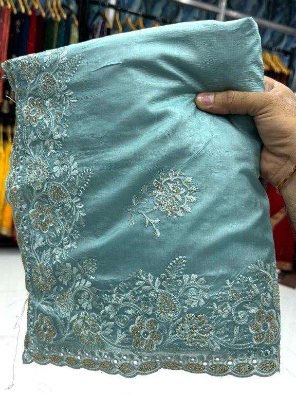 7251 COLOUR BY ASLIWHOLESALE DEASIGNE PURE SOFT SILK EMBROIDERY SAREES 