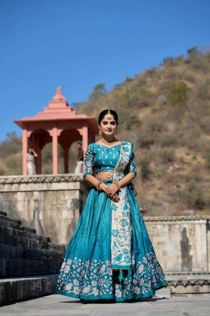 9014 COLOUR BY ASLIWHOLESALE DESIGNER PURE FANCY SILK EMBROIDERY LEHENGAS