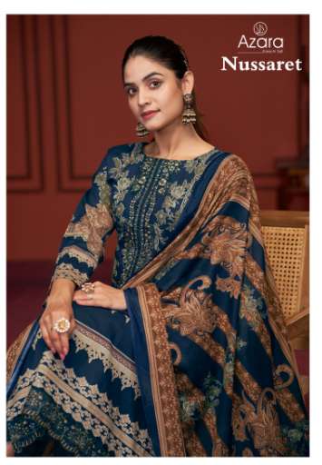 NUSSARET BY RADHIKA FASHION 45001 TO 45002 SERIES PURE COTTON DIGITAL PRINTED DRESSES-00011