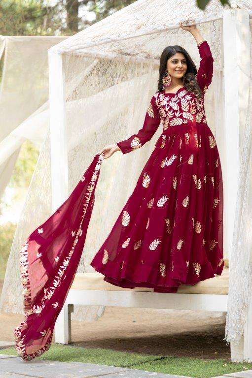 RM-087 COLOURS BY ASLIWHOLESALE DESIGNER PURE HEAVY FAUX GEORGETTE GOWNS