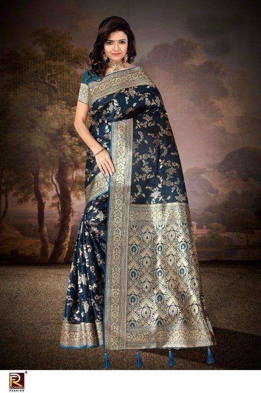ROPALI BY RONISHA FASHION DESIGNER PURE SATIN SAREES