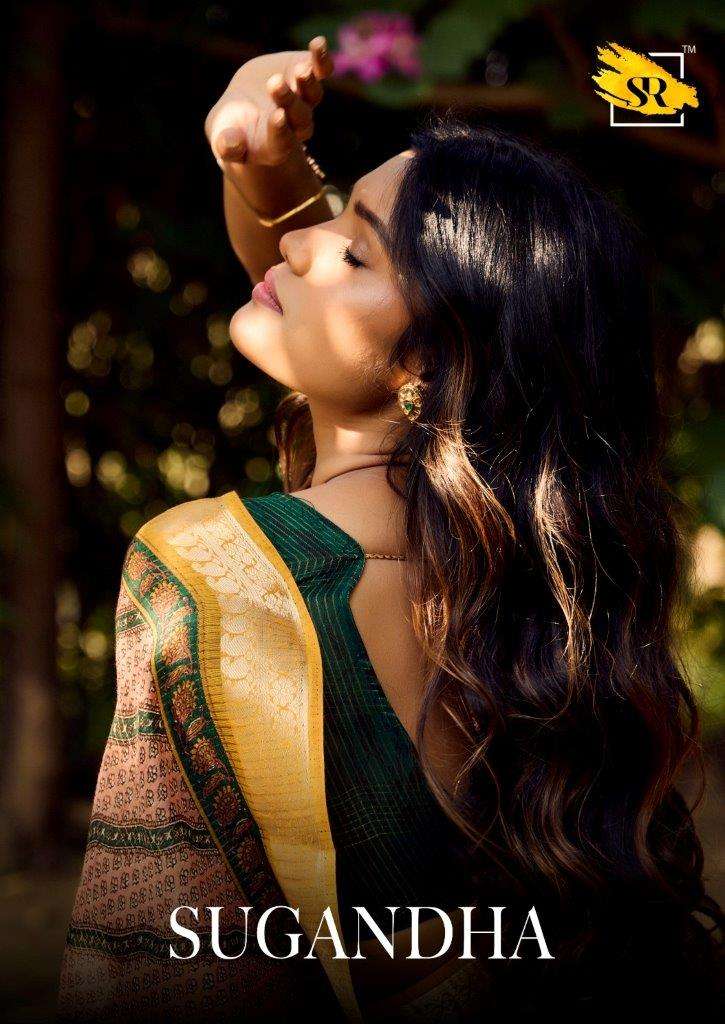 SUGANDHA BY SR 1001 TO 1010 SERIES DESIGNER MUL MUL COTTON PRINTED SAREES