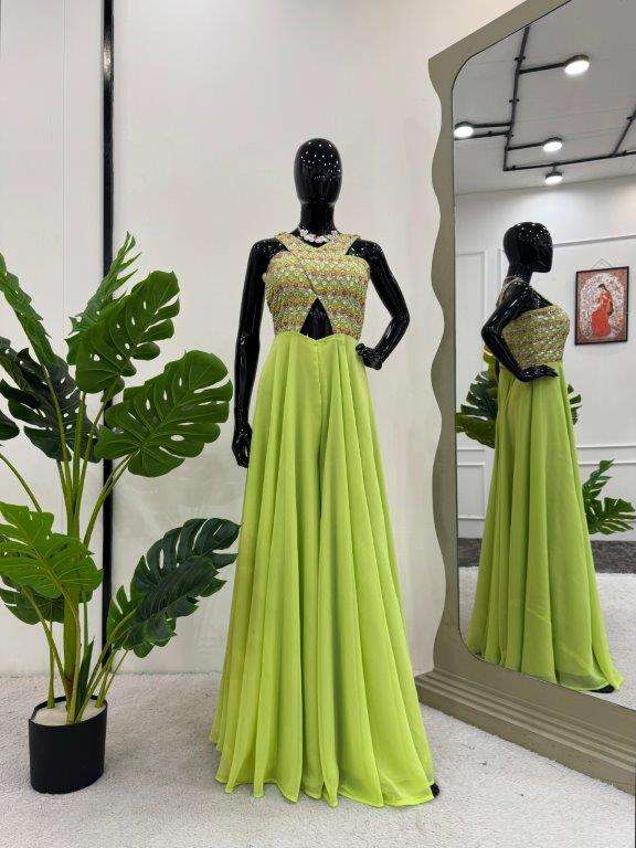 5833 HIT COLOUR BY ASLIWHOLESALE DESIGNER PURE FAUX GEORGETTE EMBROIDERY CASUALS-00242