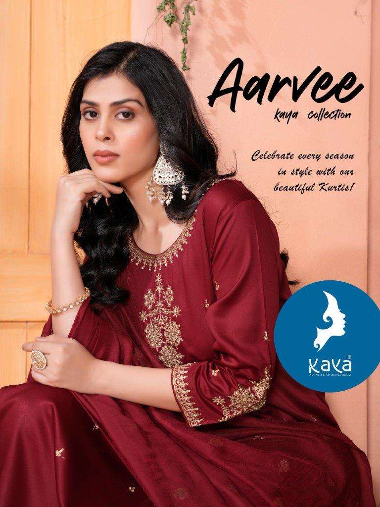AARVEE VOL-01 BY KAYA 01 TO 06 SERIES DESIGNER RAYON PRINTED DRESSES-00140