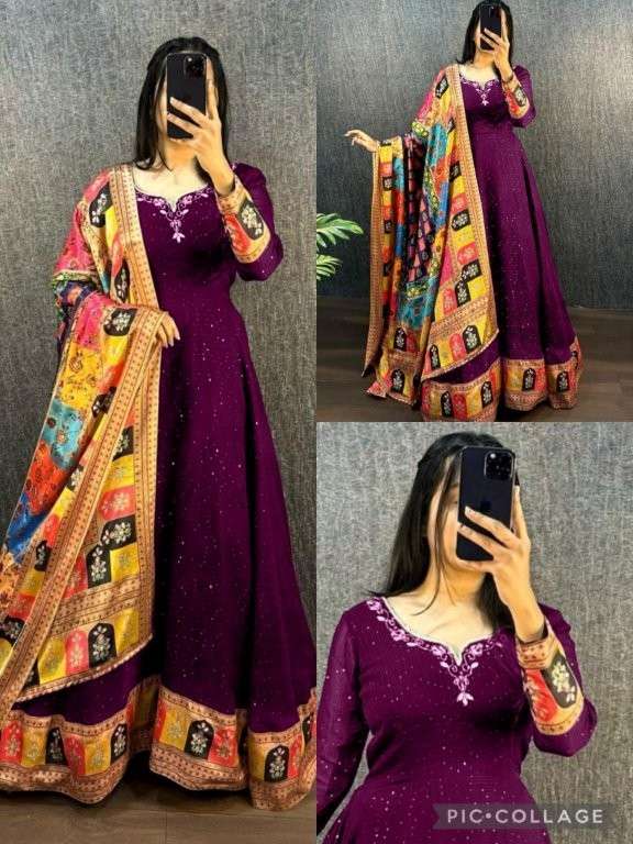ALICE VOL-6 BY ASLIWHOLESALE DESIGNER PURE VISCOSE GEORGETTE DRESSES-00251