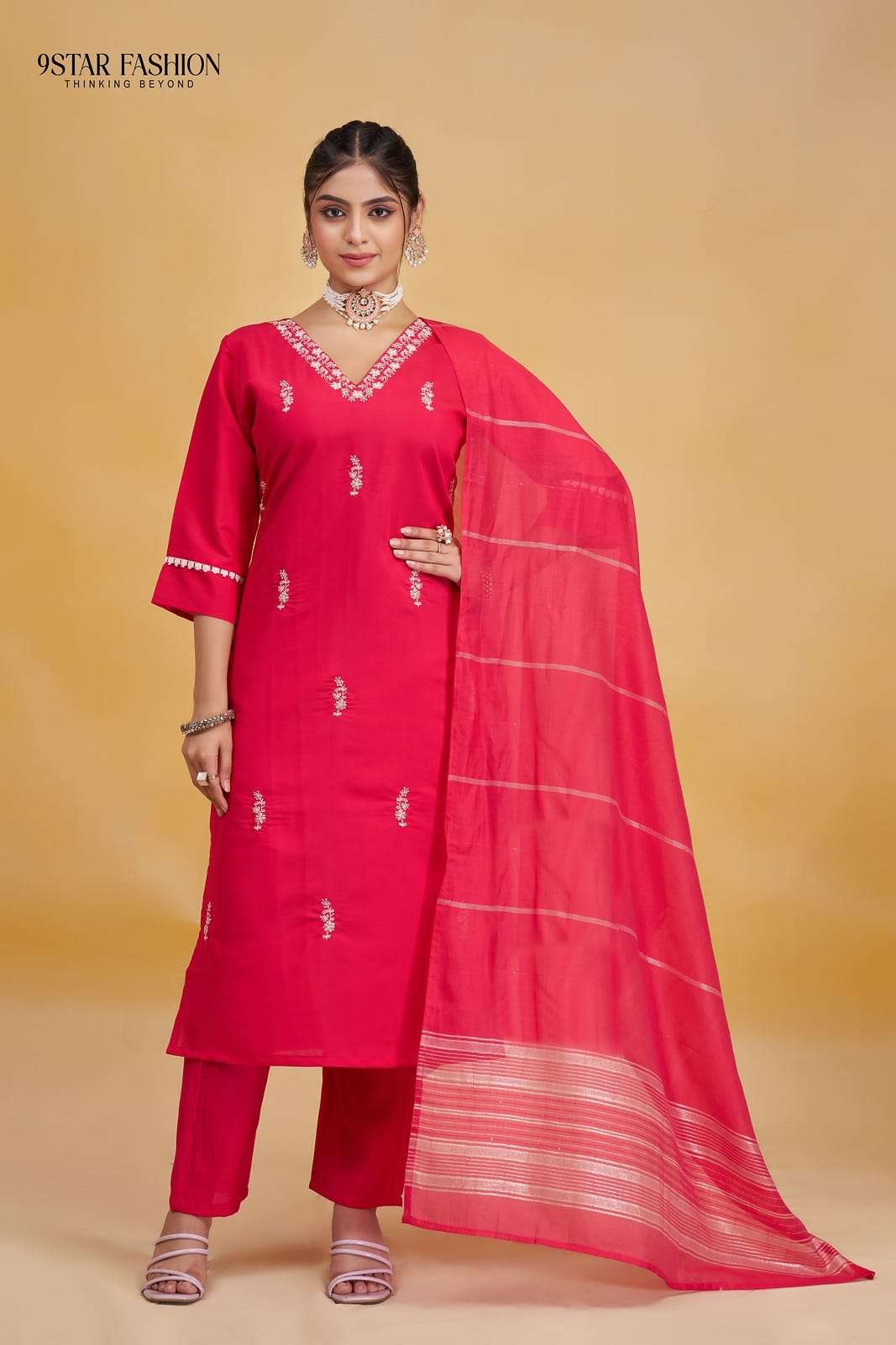 ANANTA BY 9STAR FASHION PURE ROMAN SILK DRESSES-00265