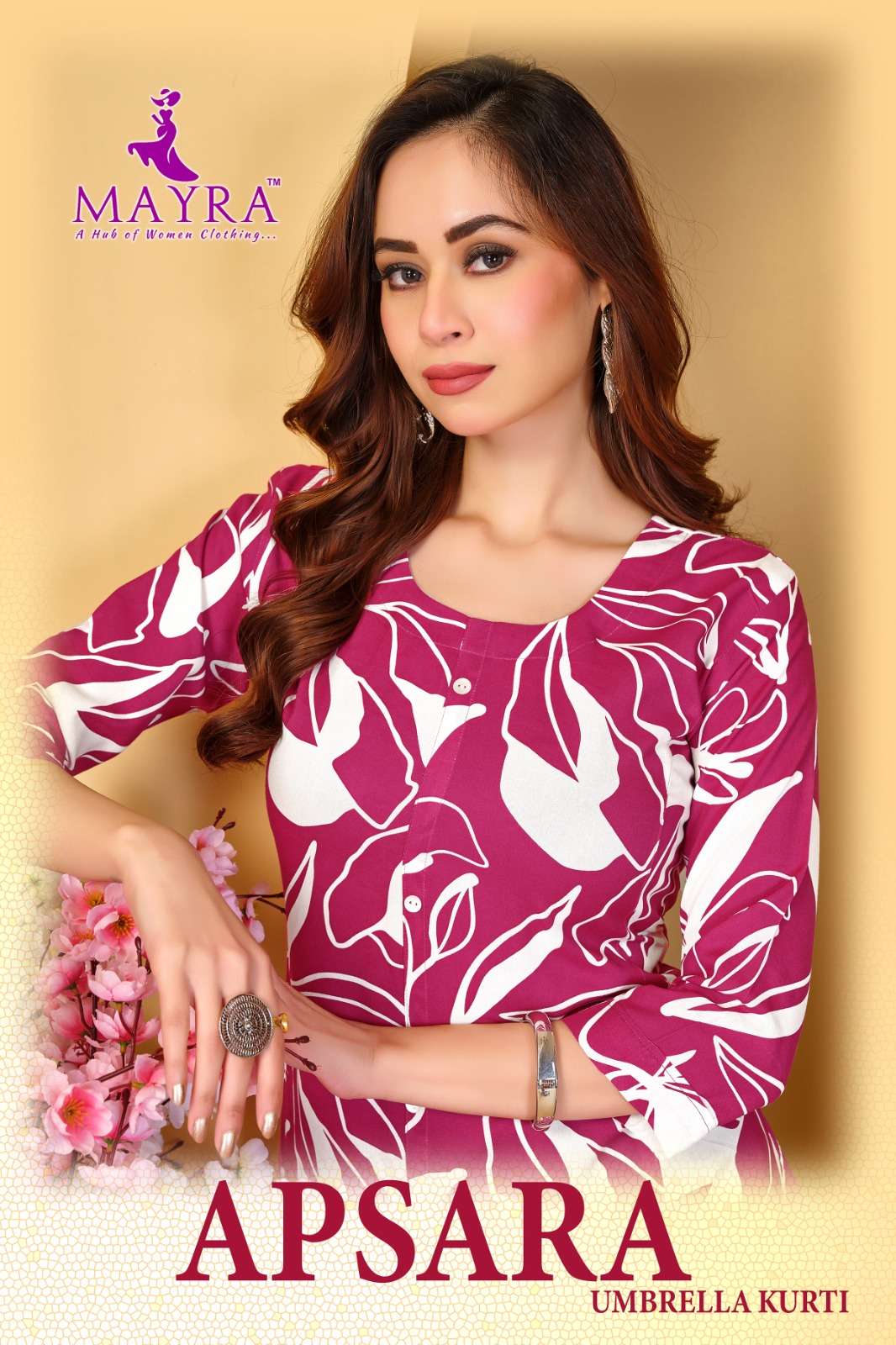 APSARA BY MAYRA 91268 TO 91273 SERIES PURE RAYON EMBROIDERED KURTIS-00140